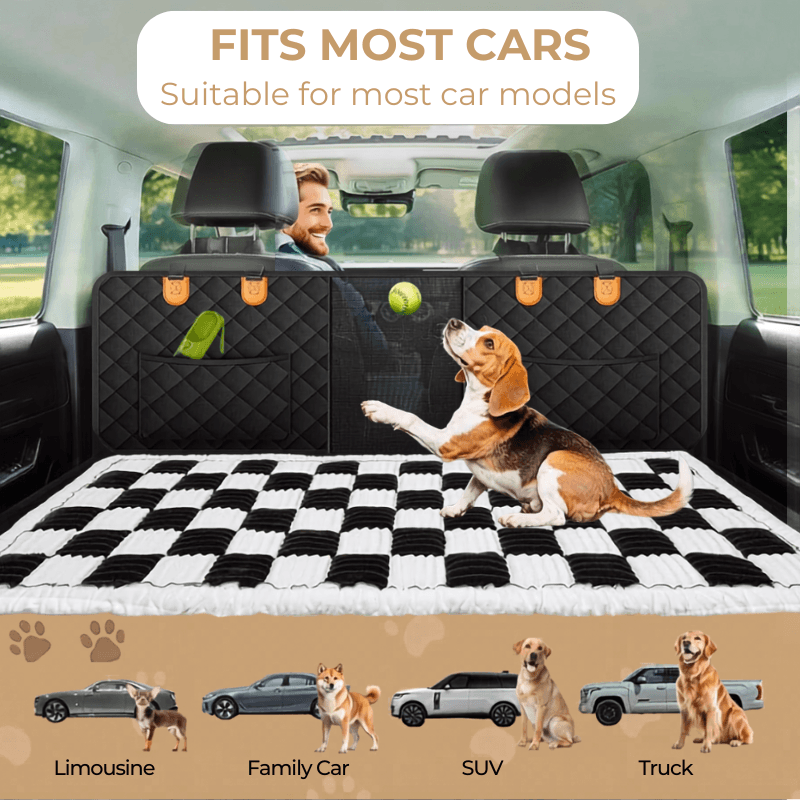 PawRide™ Premium Backseat Dog Bed Mat Protector