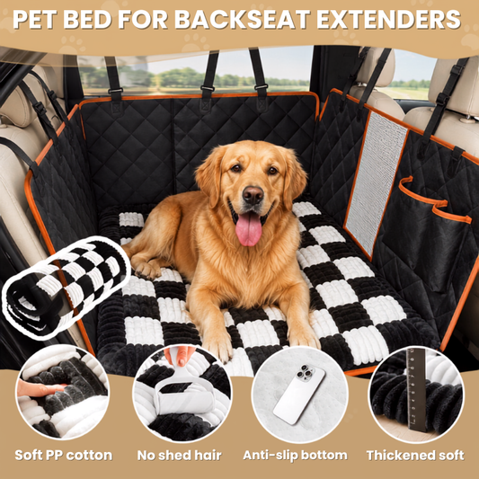 PawRide™ Premium Backseat Dog Bed Mat Protector