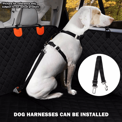 PawRide™ Premium Hard-Bottom Car Back Seat Cover Extender Protector