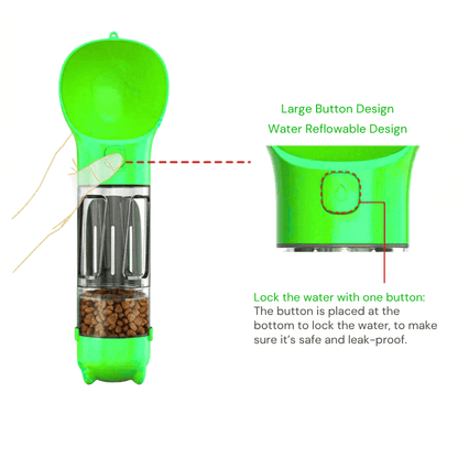 PawRide™ 4 IN 1 DOG FEEDER WATER BOTTLE