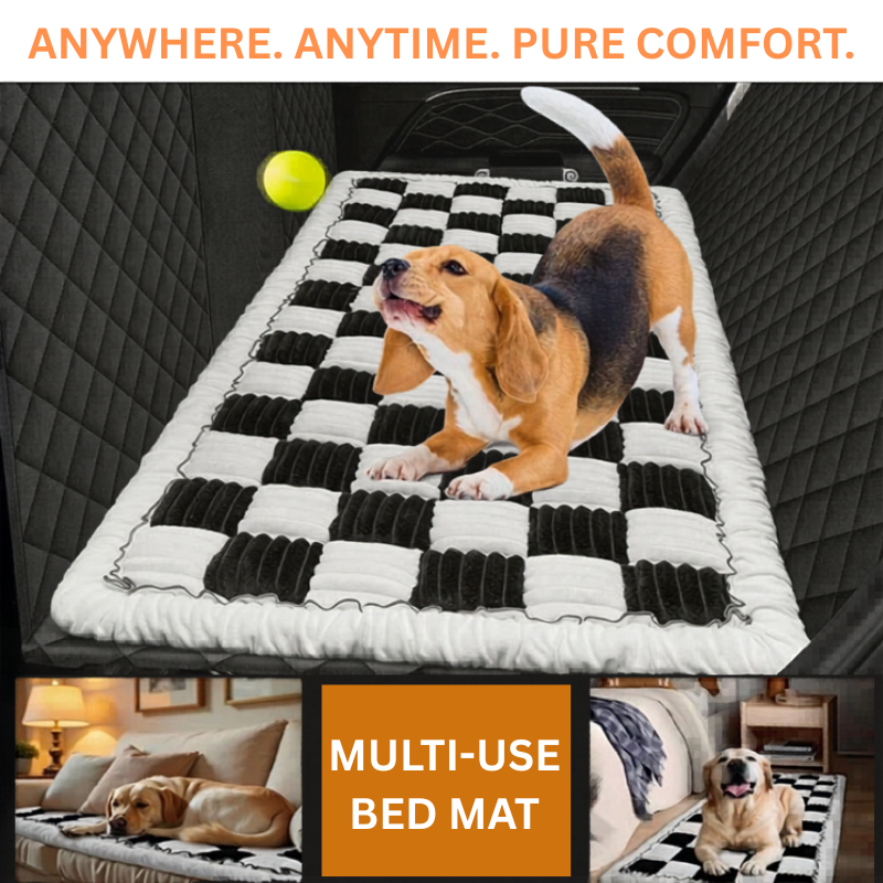 PawRide™ Premium Backseat Dog Bed Mat Protector
