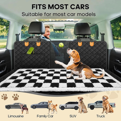 PawRide™ Premium Backseat Dog Bed Mat Protector