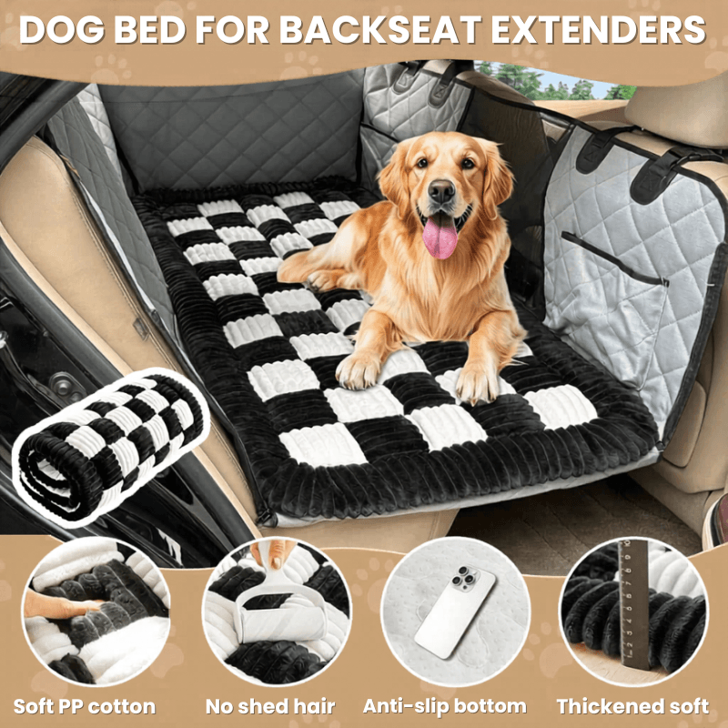PawRide™ Premium Backseat Dog Bed Mat Protector